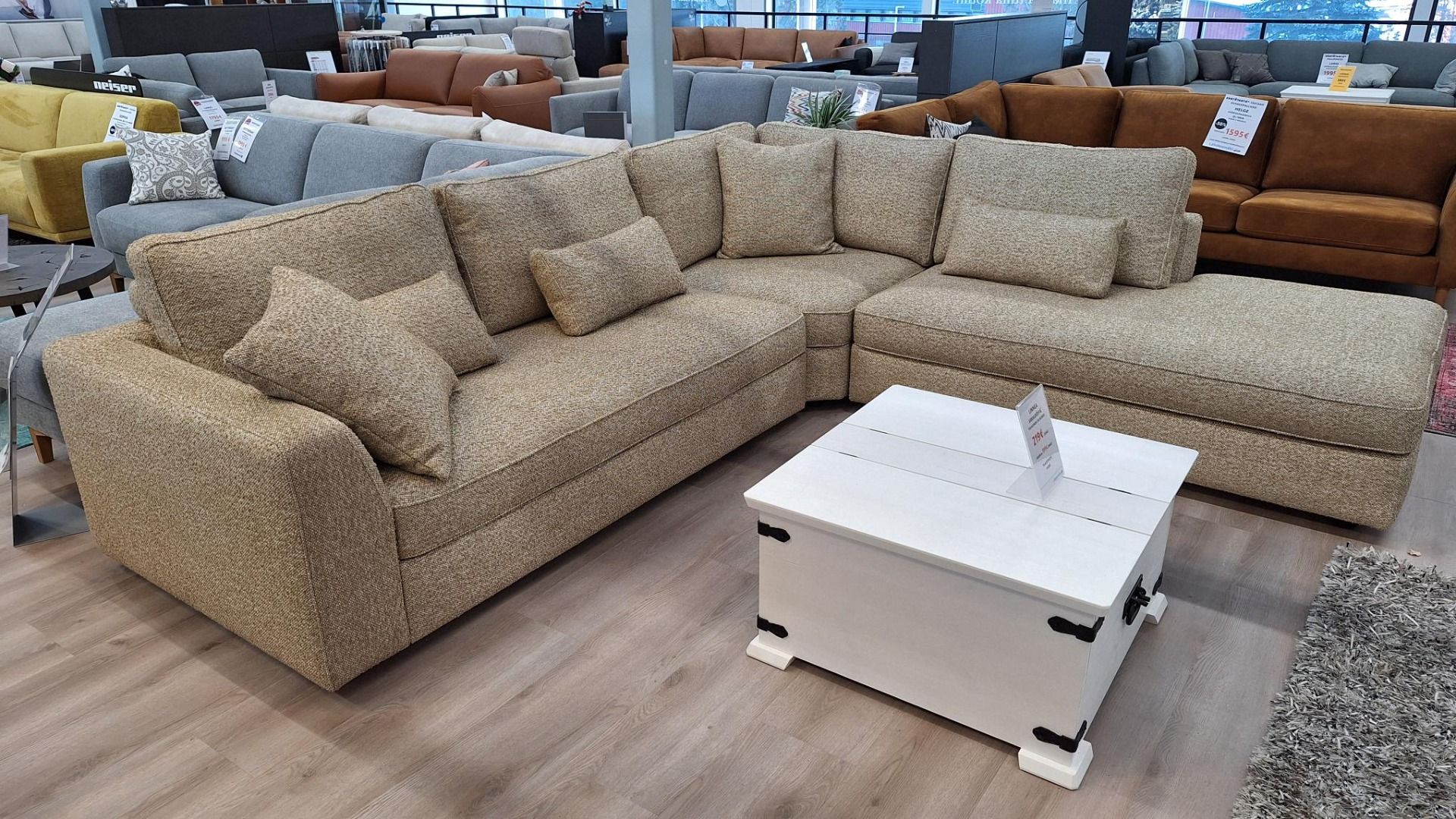 Neiser Wellbe avokulmasohva, ruskea