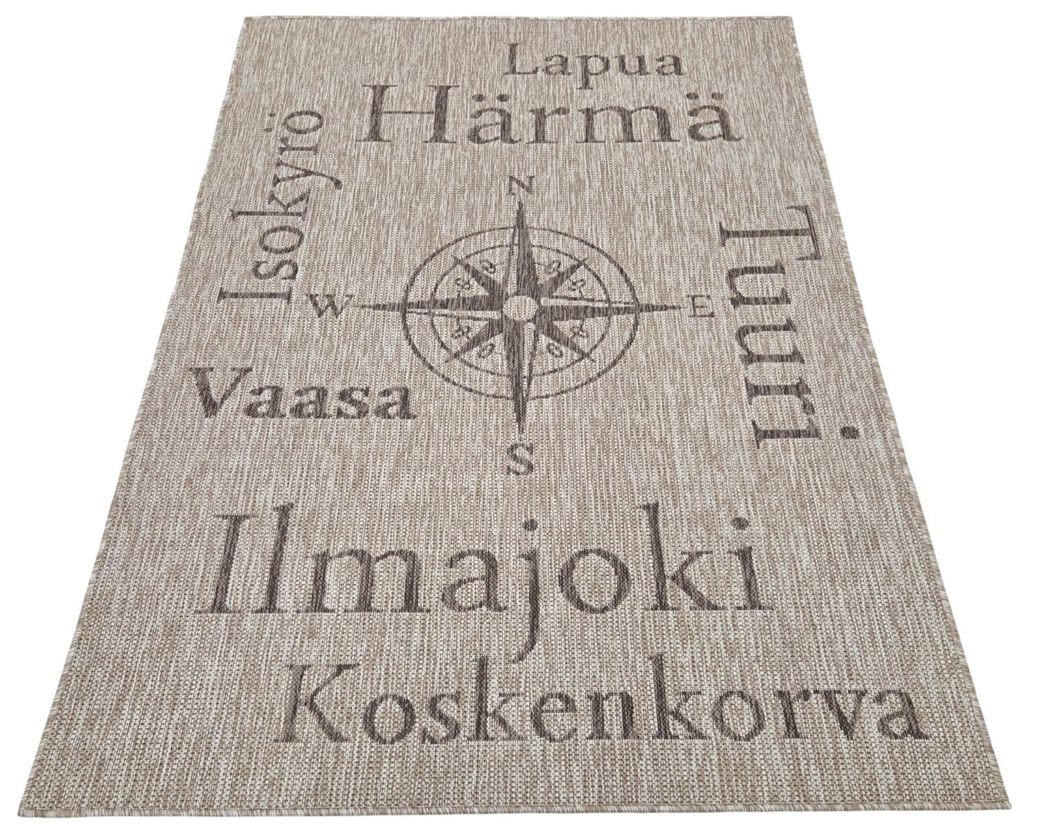 Pohjanmaa matto, pellava 133x190 cm