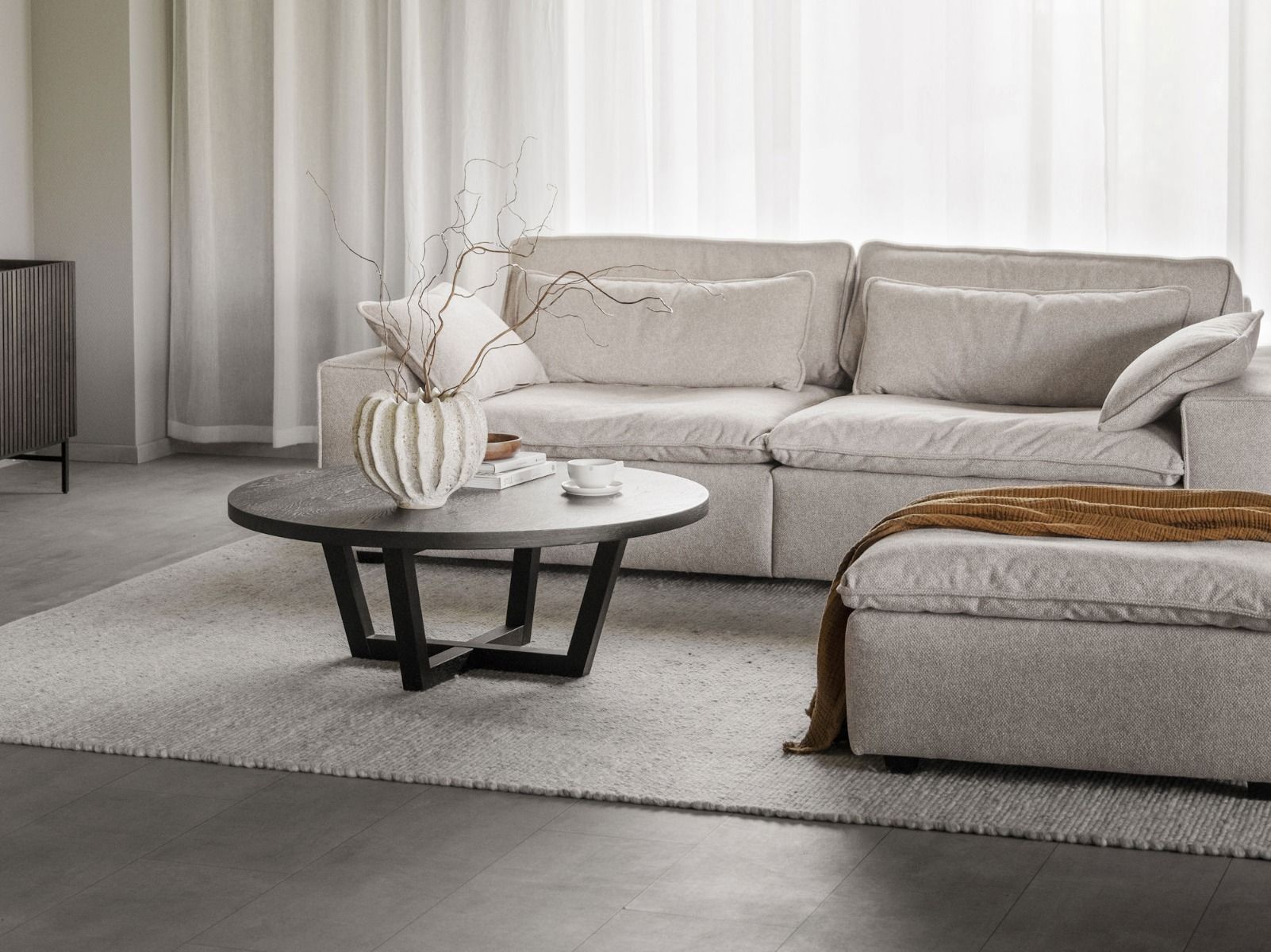 Rowico Rawlins 3-ist. sohva, Beige