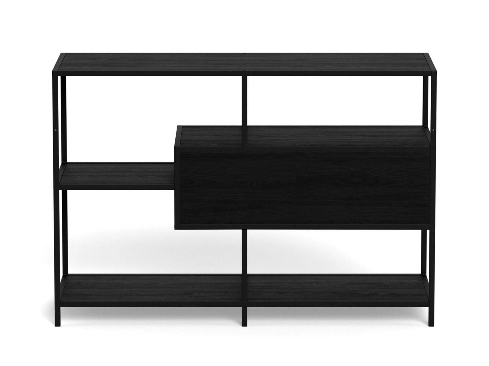 Seaford avohylly 9 musta 114x35x78 cm
