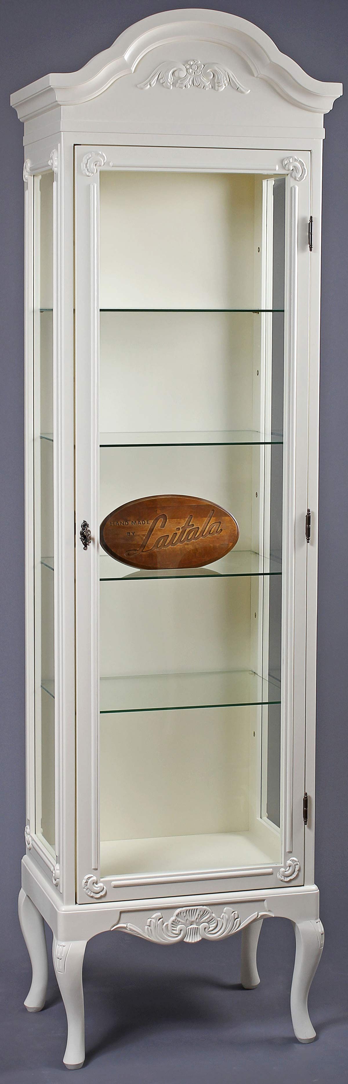 Laitala Talonpoikaisrokokoo vitriini, paljon värejä