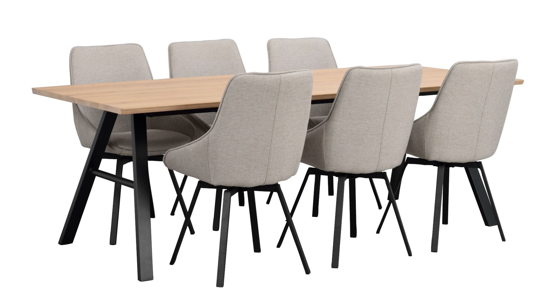 Rowico Brigham ruokapöytä 90x220cm, valkopesty