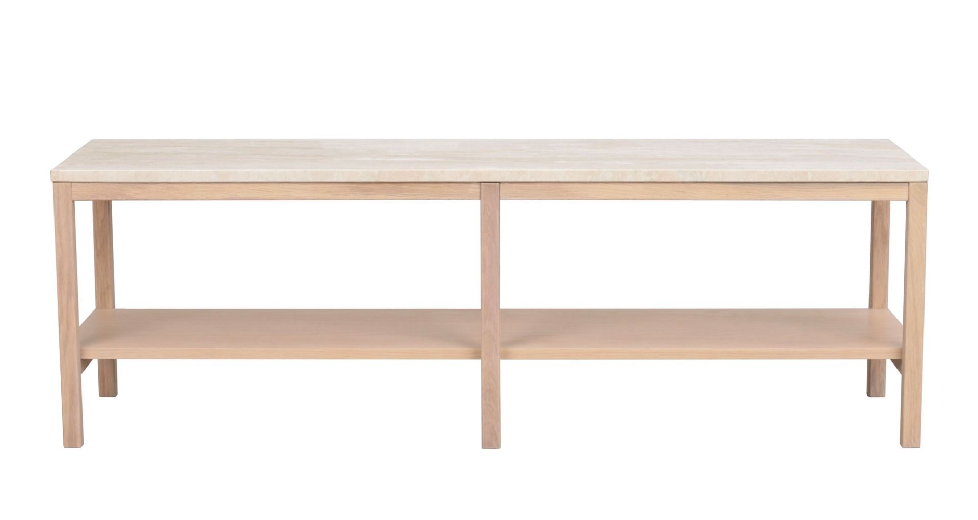 Rowico Orwel konsolipöytä, beige/valkopesty