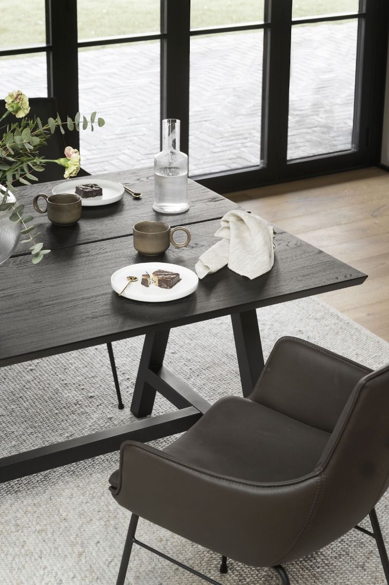 Rowico Carradale ruokapöytä 170cm, musta