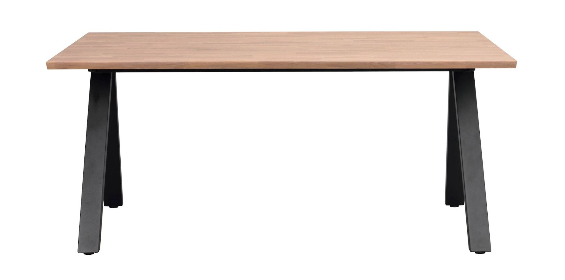 Rowico Carradale ruokapöytä 170cm V-jalalla, tammi/musta