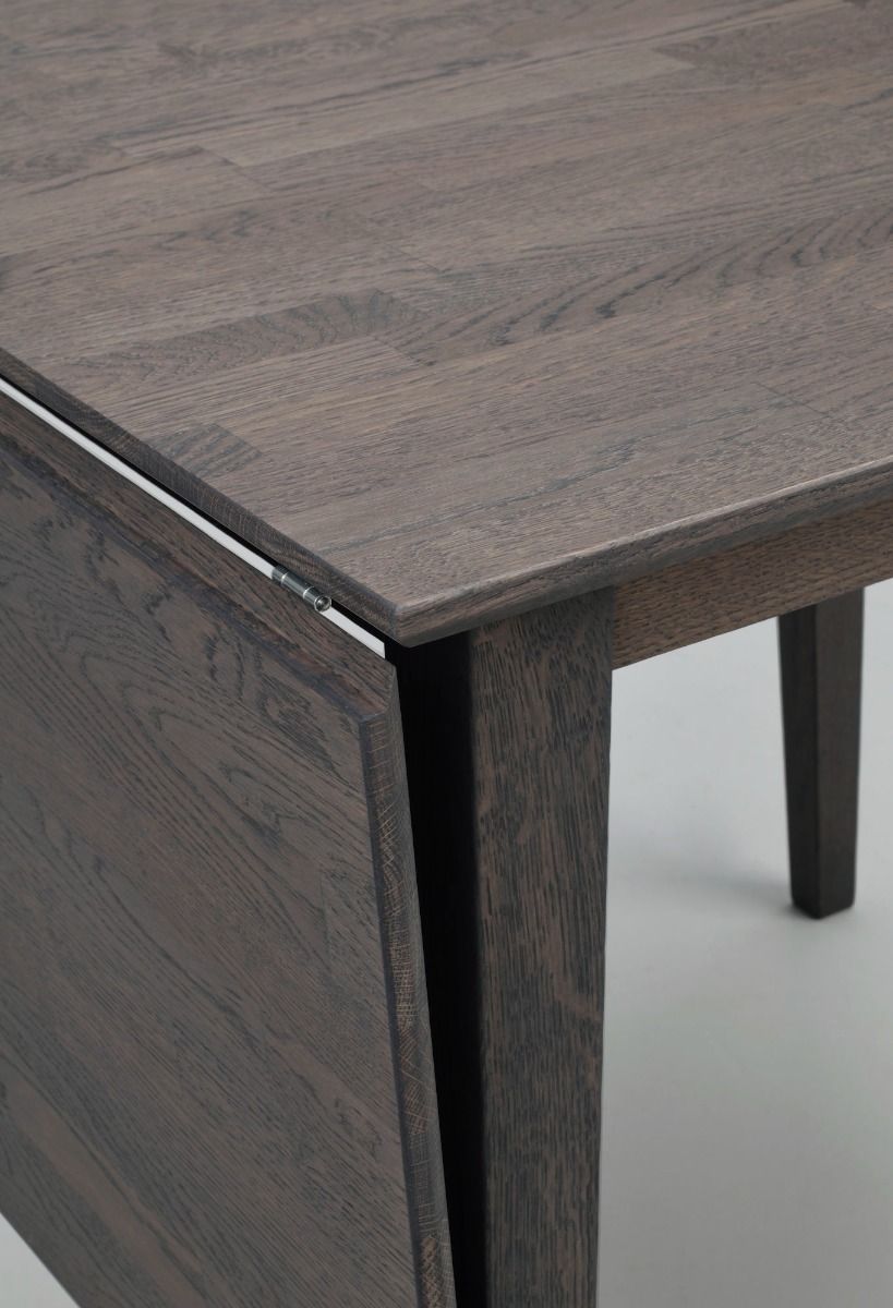 Rowico Filippa ruokapöytä klaffilla 80cm, tummanruskea