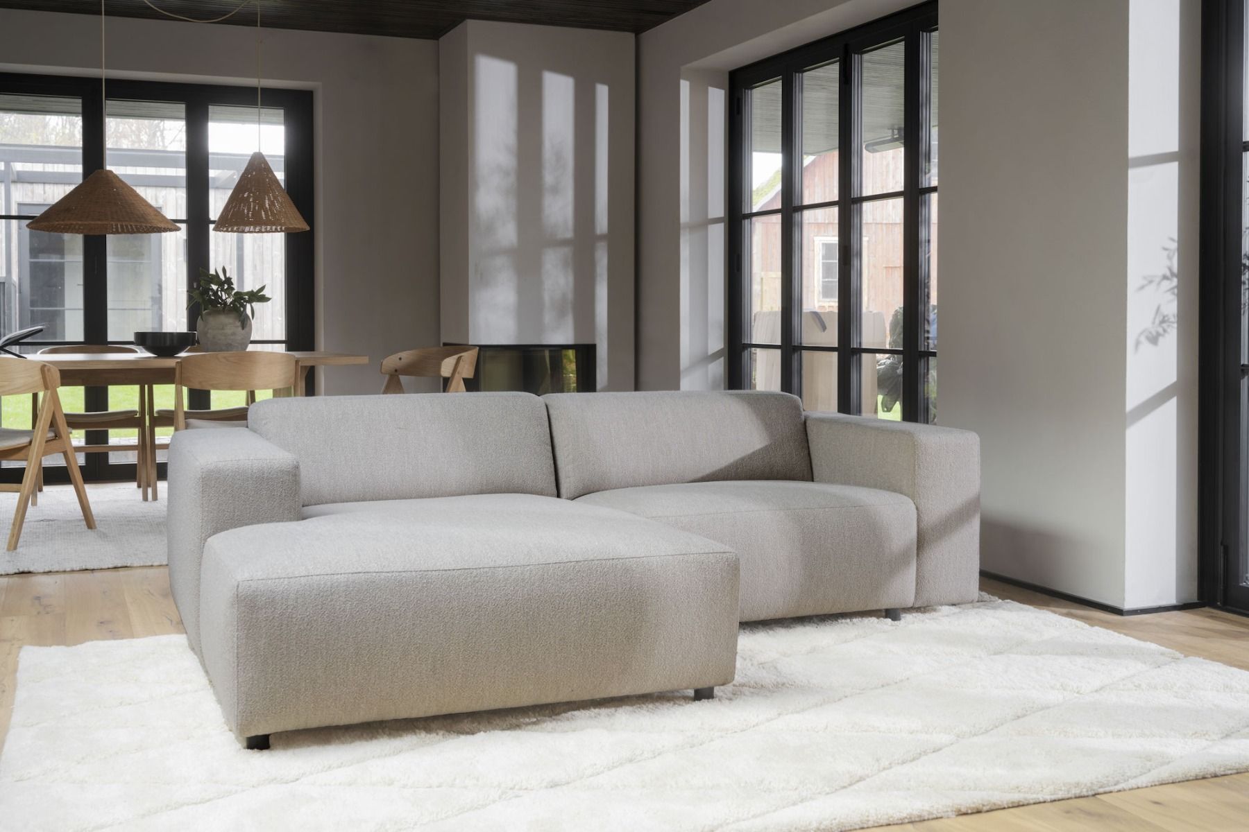 Rowico Willard divaanisohva 234cm, Vaalea beige