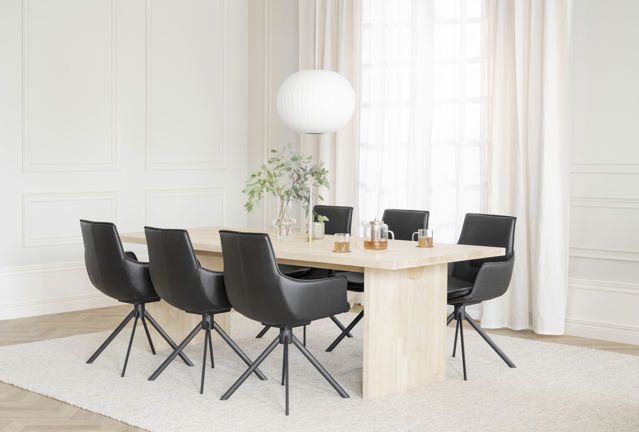 Rowico Emmett-ruokapöytä, valkopesty