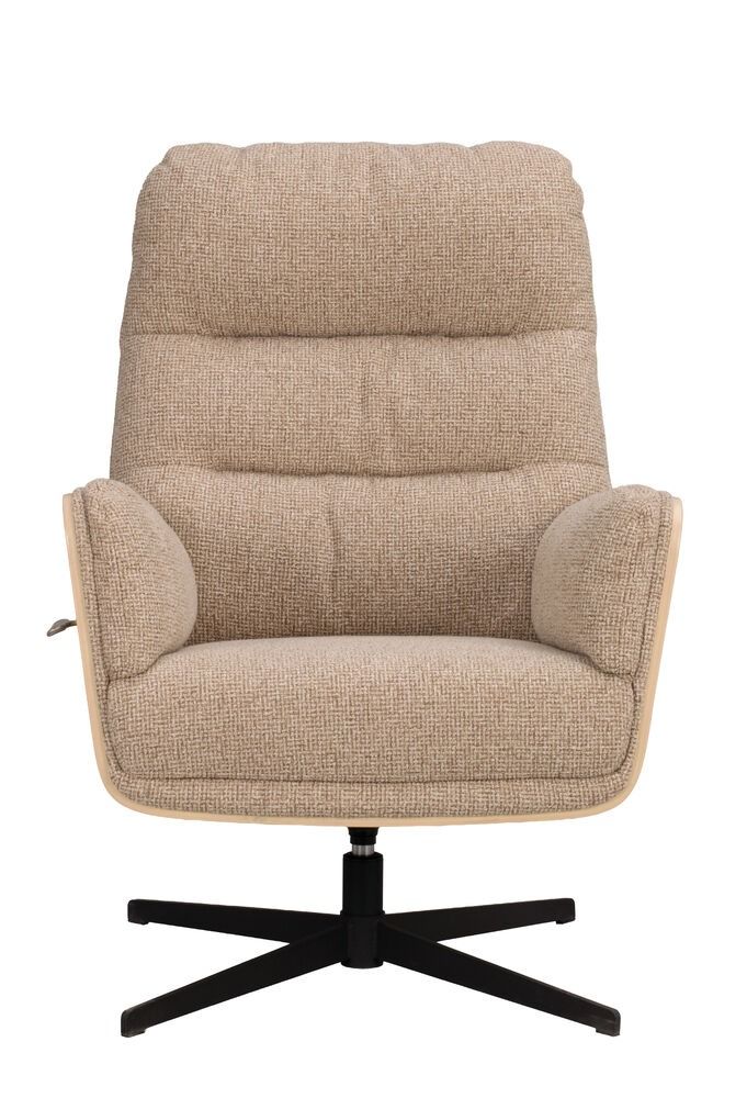 Rowico Broderick nojatuoli ja rahi, beige/valkopesty tammi
