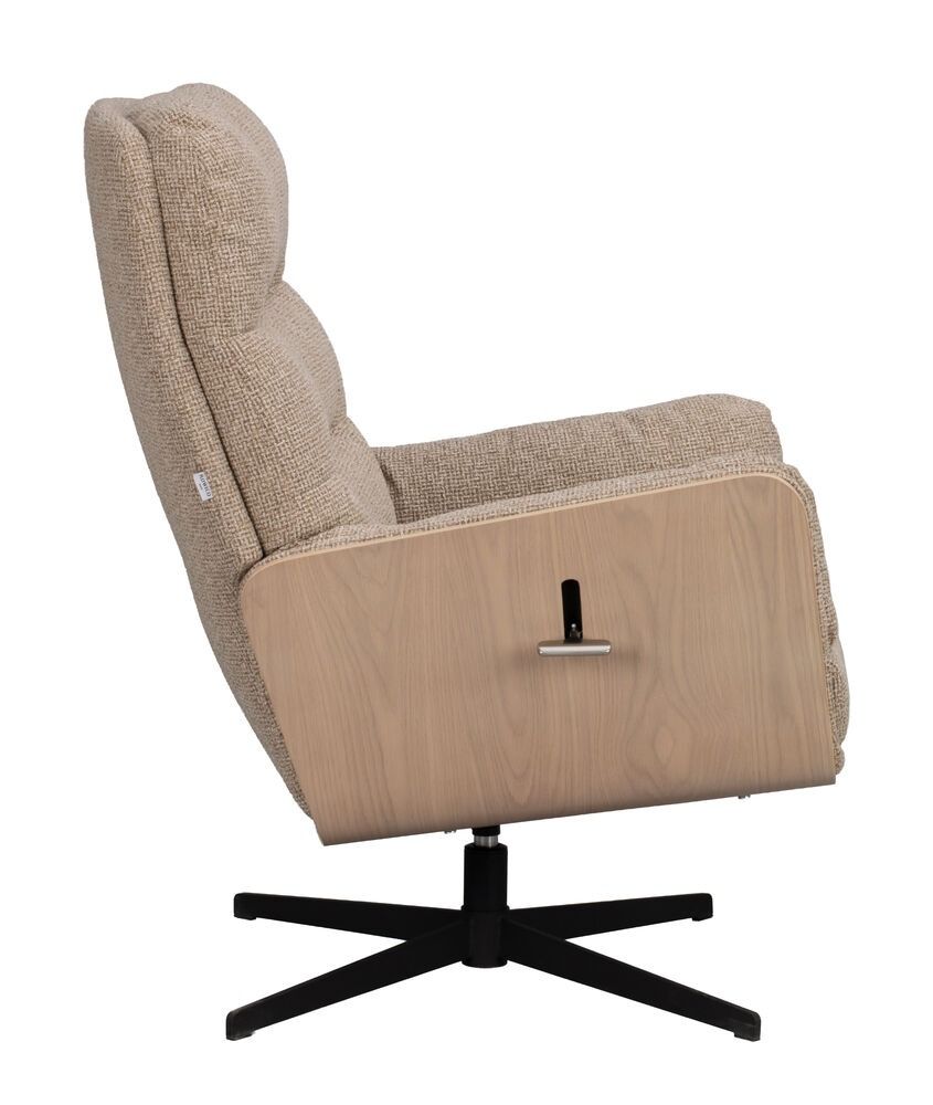 Rowico Broderick nojatuoli ja rahi, beige/valkopesty tammi