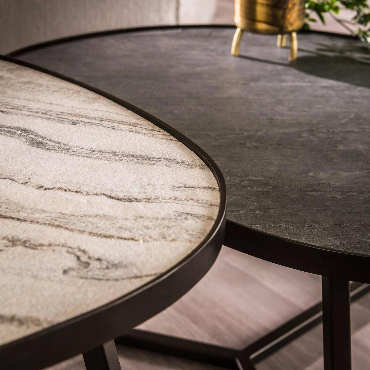 Amsterdam sohvapöytäsarja, liuskekivi