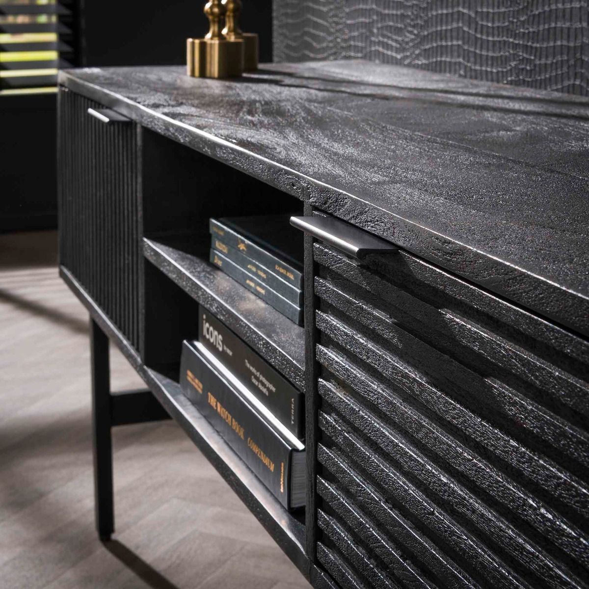 Amsterdam tv-taso 140cm, Marina musta