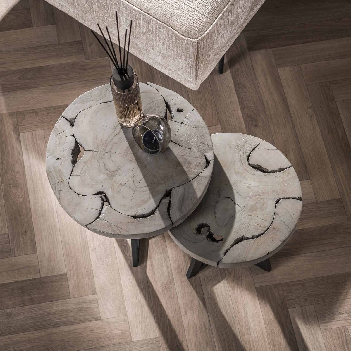 Amsterdam sivupöytäsarja, harmaa