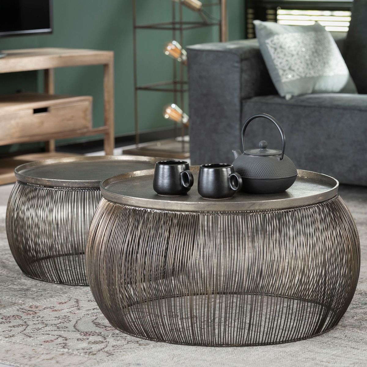 Amsterdam sohvapöytäsarja, lankakehys