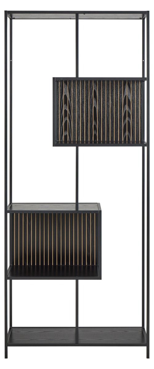 Seaford avohylly 10 musta 77x35x185 cm