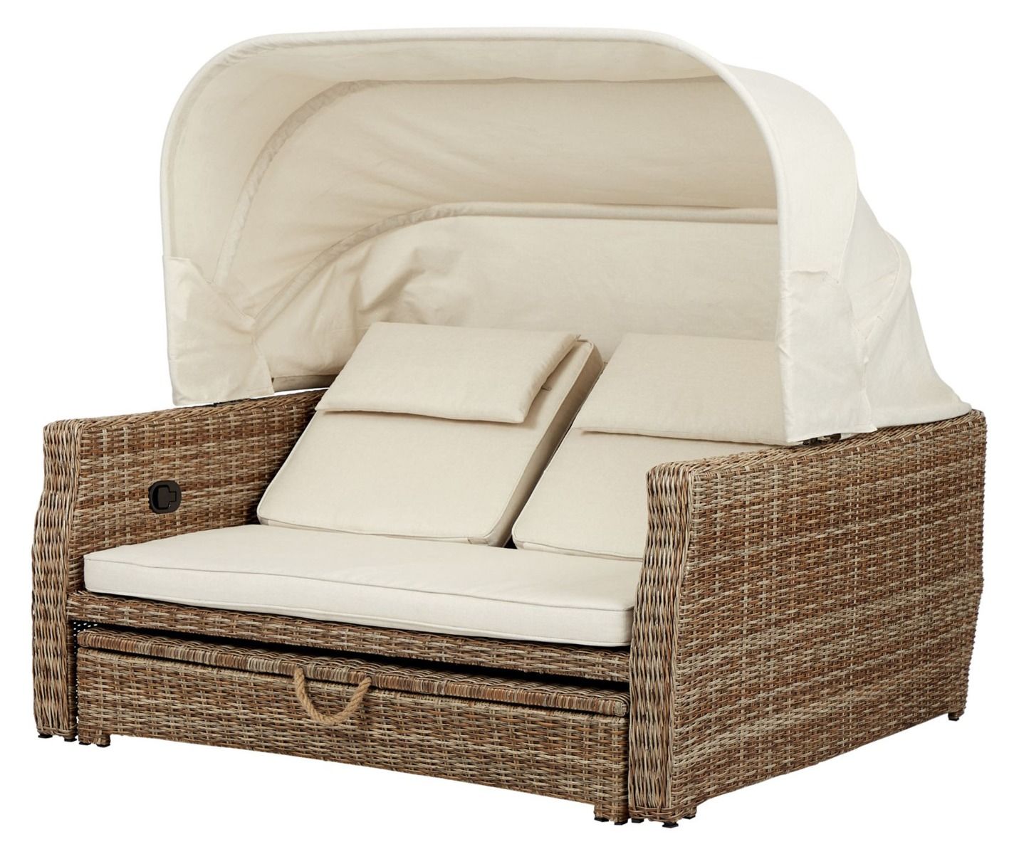 Vila lepovuode ulkokäyttöön, polyrottinki