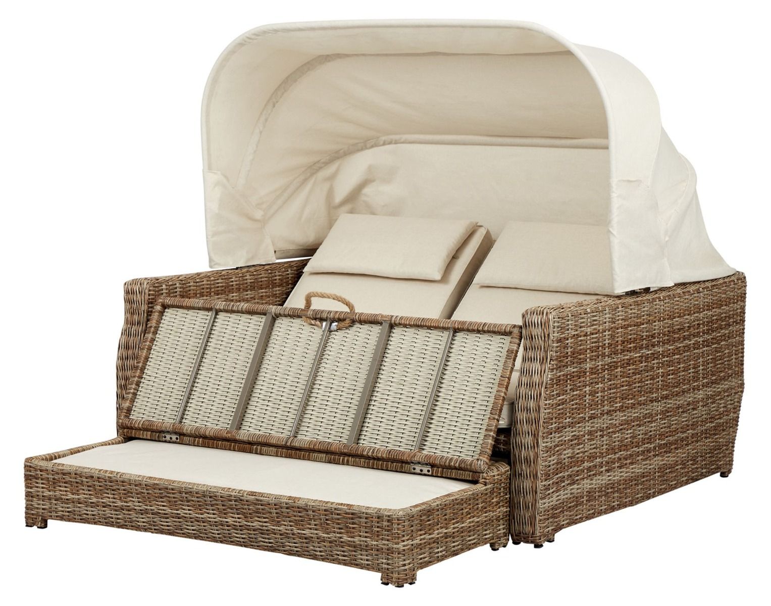 Vila lepovuode ulkokäyttöön, polyrottinki