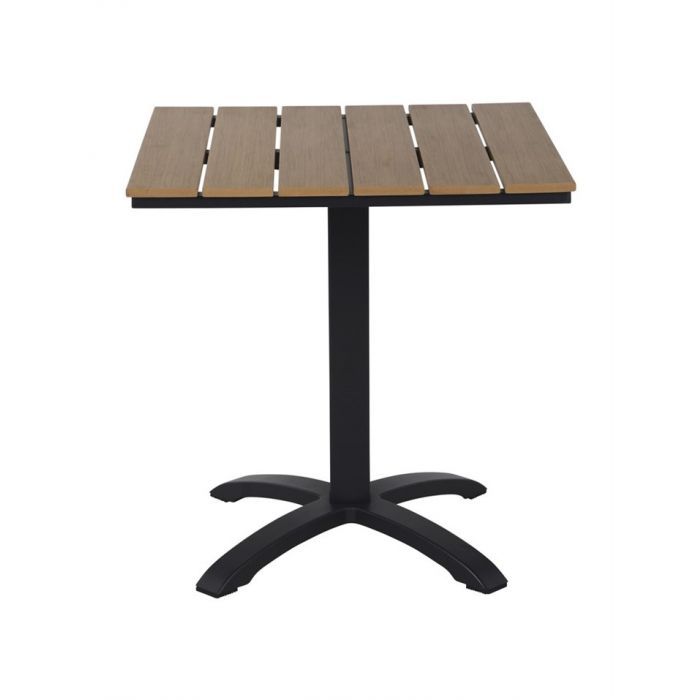 Mocca pöytä 70 x 70 cm + 2 Amanda polyrottinkituolia