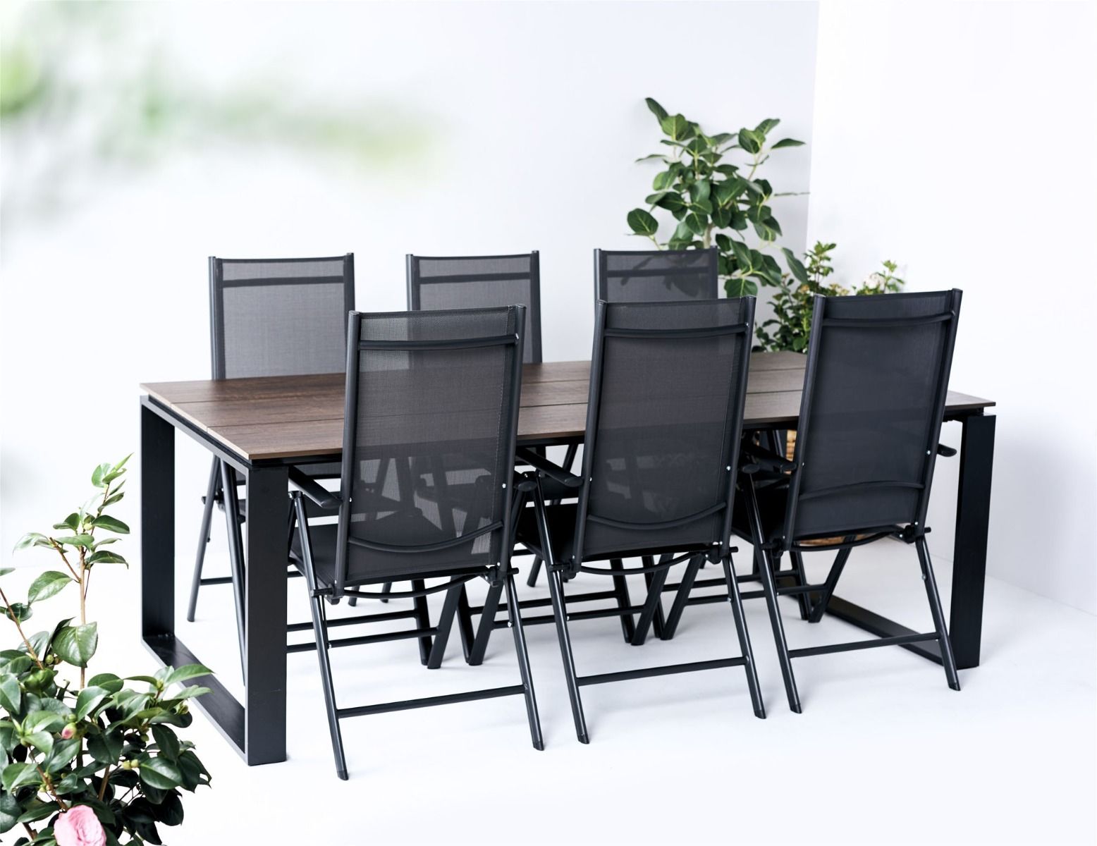 Edward terassipöytä 210x100, ruskea