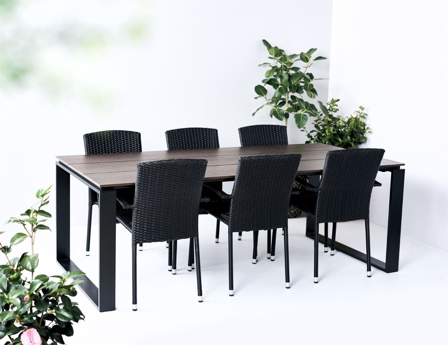 Edward terassipöytä 210x100, ruskea