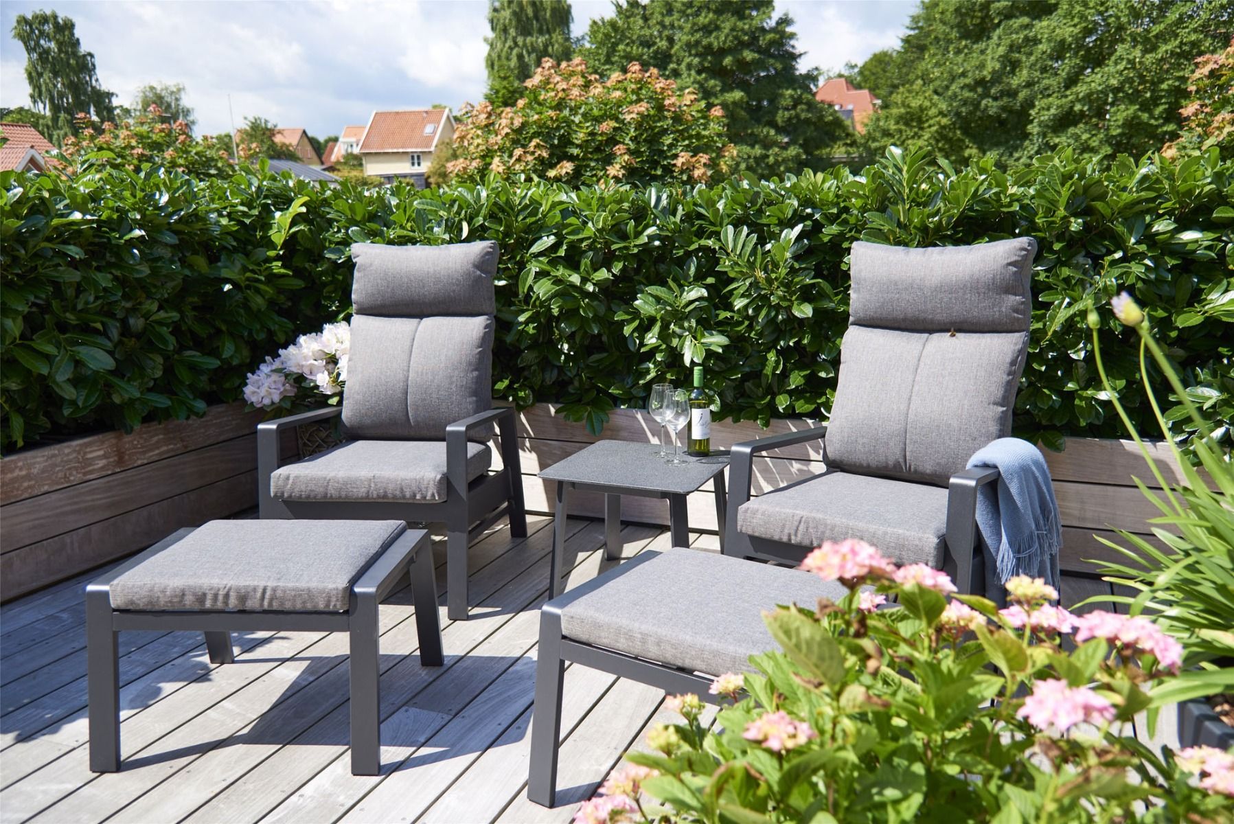 Oslo puutarhasetti kahdelle