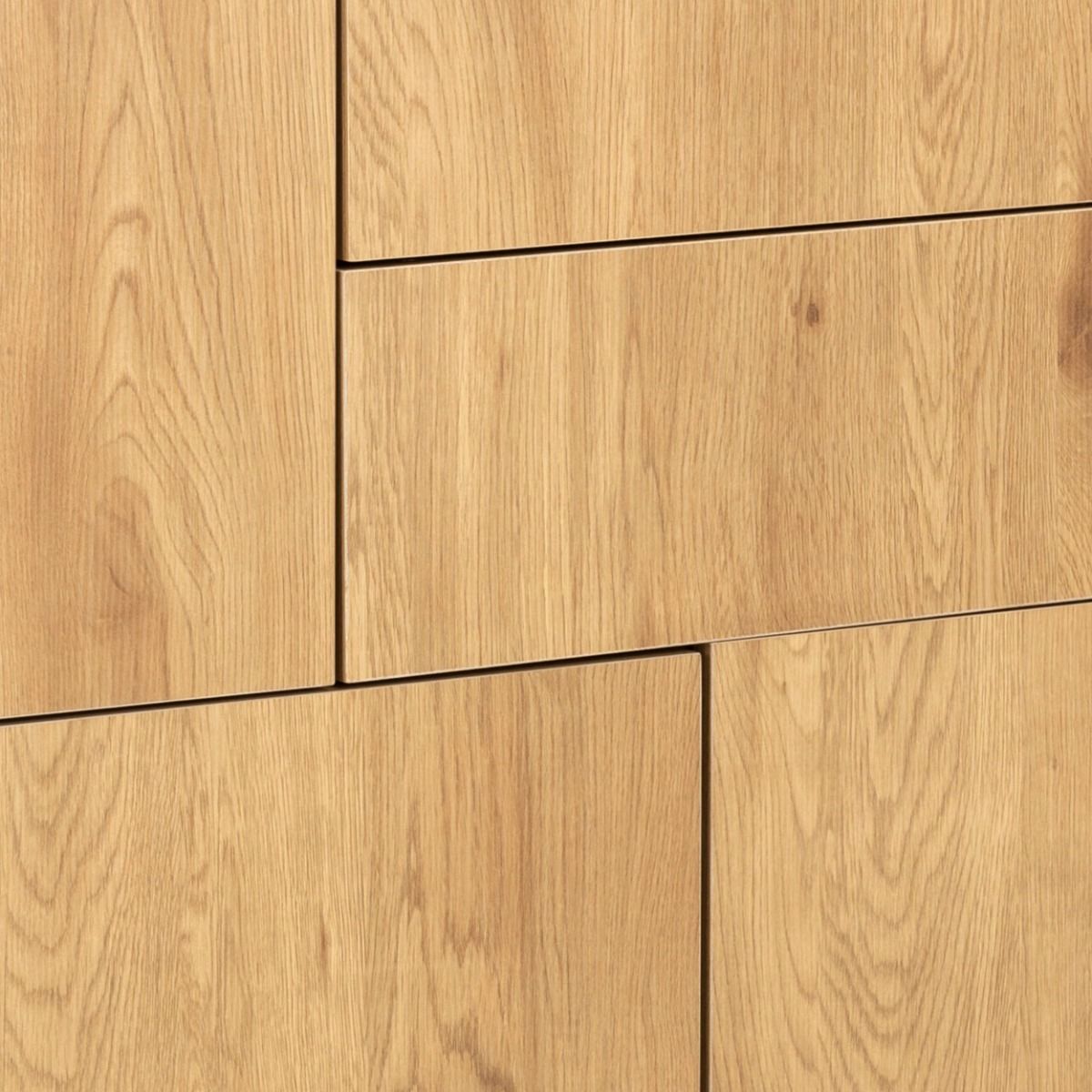 Seaford lipasto 1 tammi-musta 80x40x103 cm
