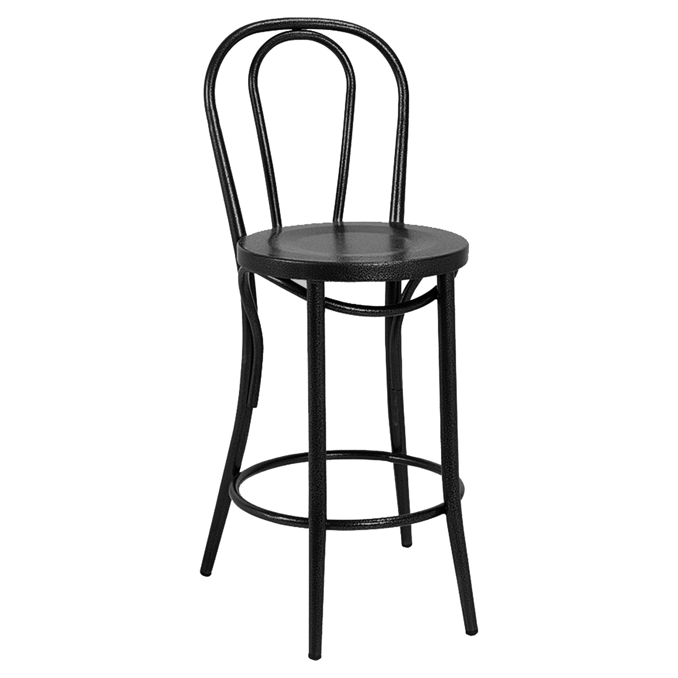 Bistro Metal baarituoli, musta