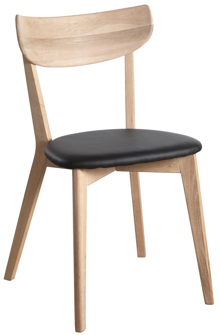 Rowico Ami tuoli, valkopesty/ musta keinonahka