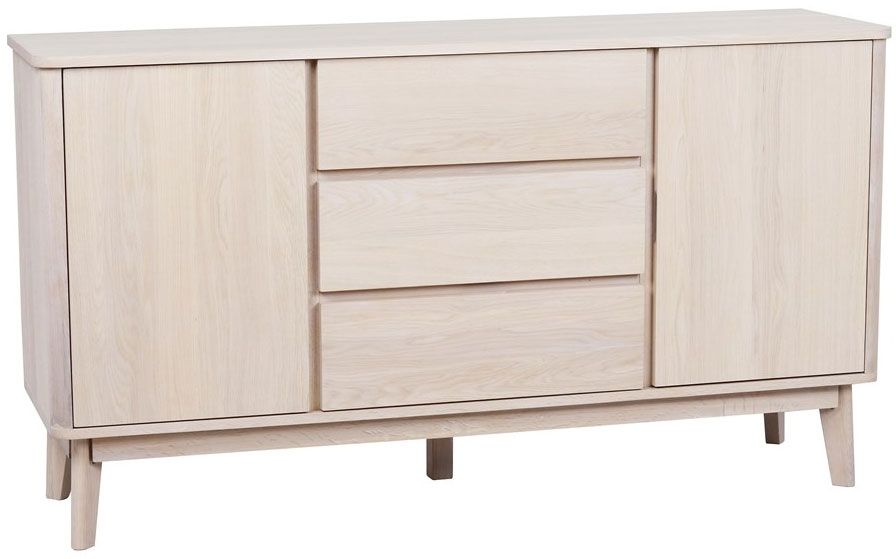 Rowico Yumi-sivupöytä 152, valkopesty tammi