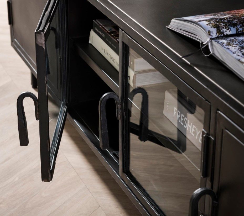 Amsterdam tv-taso 180cm, metallia
