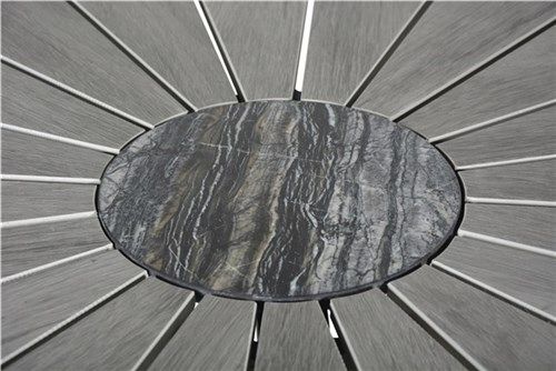 Alberta nonwood pyöreä pöytä 120cm, marmorikoristeella