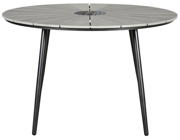 Alberta pyöreä terassipöytä + 4 Apollo tuolia, eri värejä