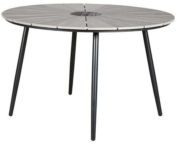 Alberta nonwood pyöreä pöytä 120cm, marmorikoristeella