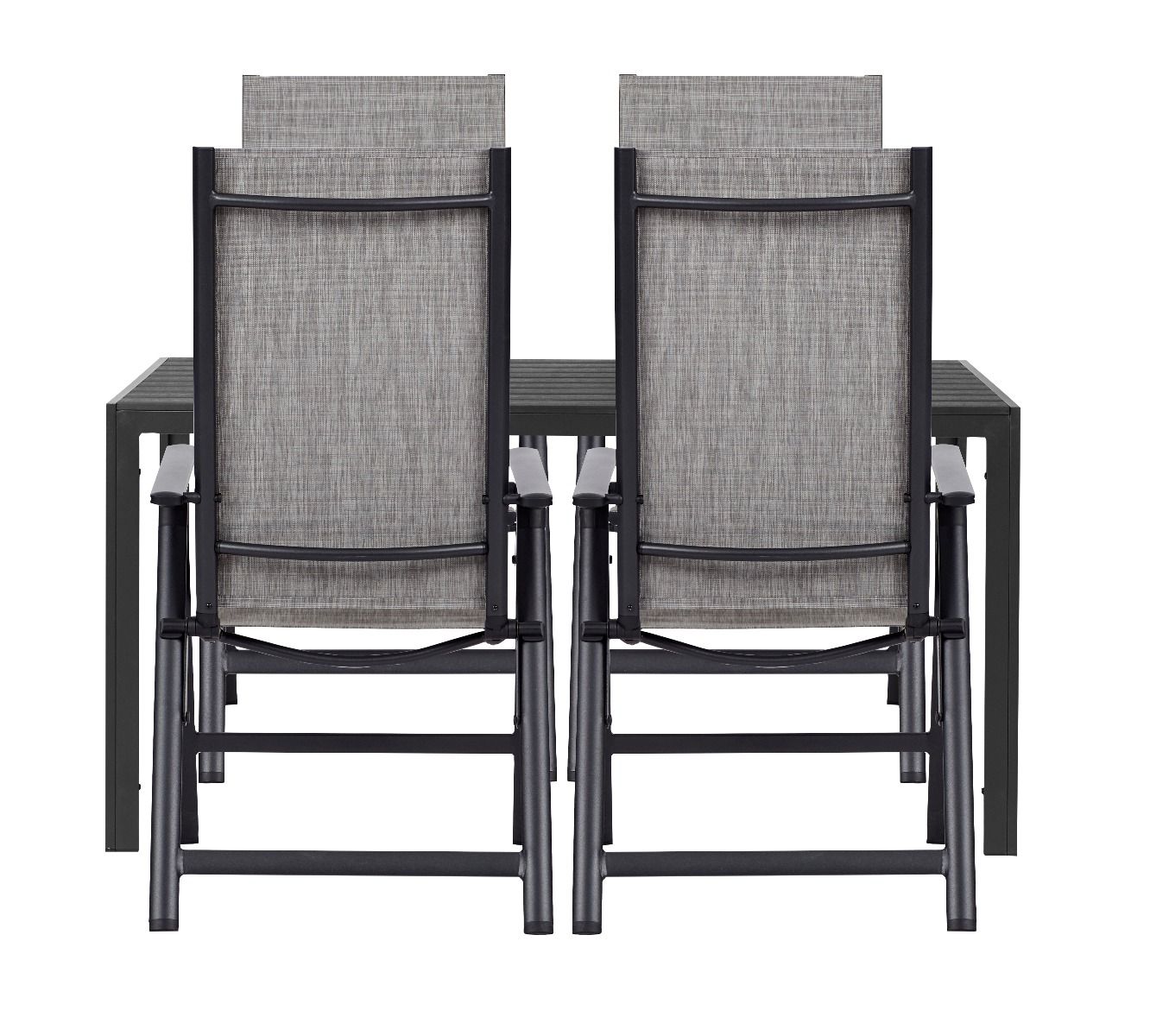 Pieni neljän hengen pöytäryhmä ulkokäyttöön