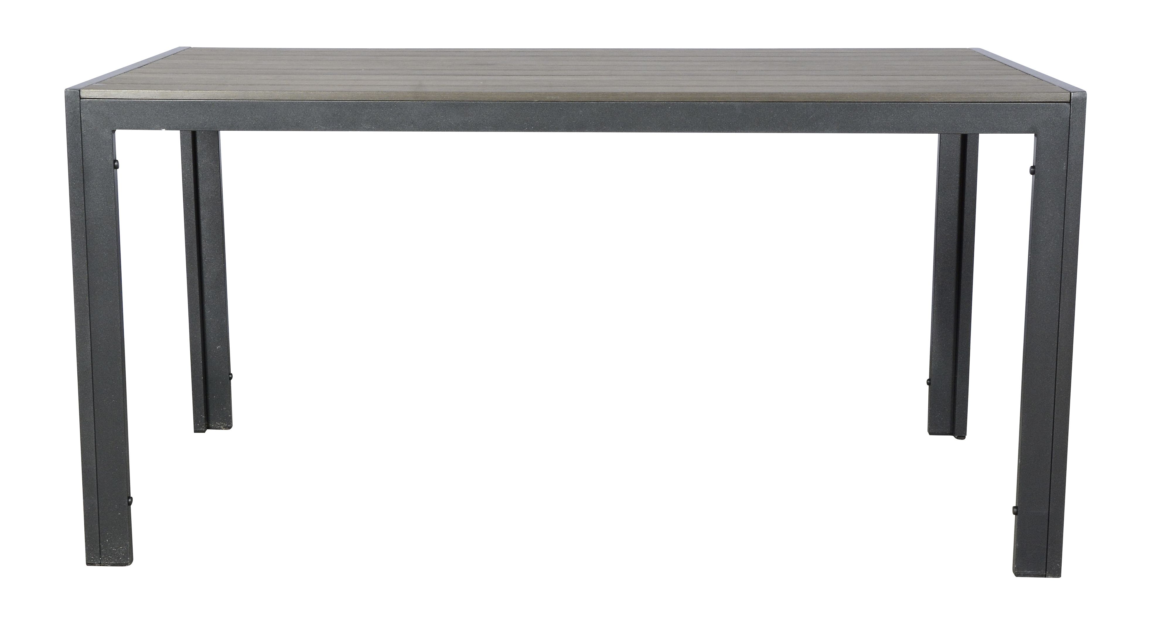 Moonlight ruokapöytä 90x150cm, musta/harmaa