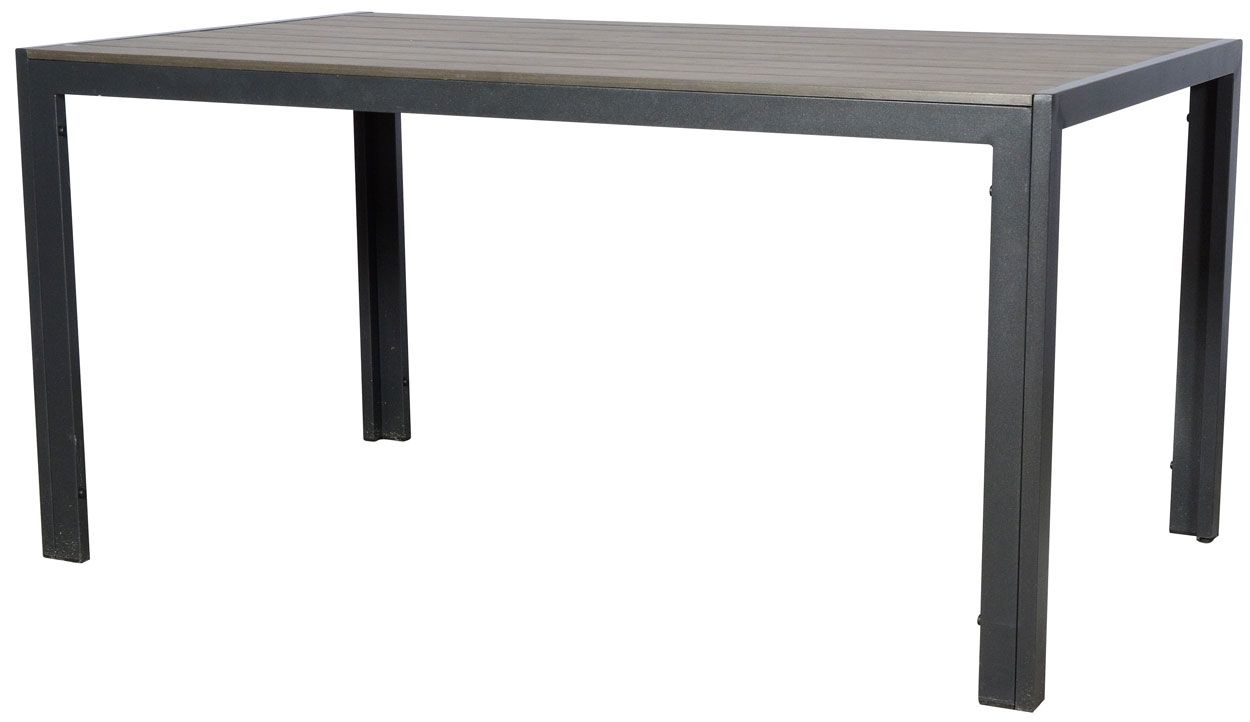 Moonlight ruokapöytä 90x150cm, musta/harmaa