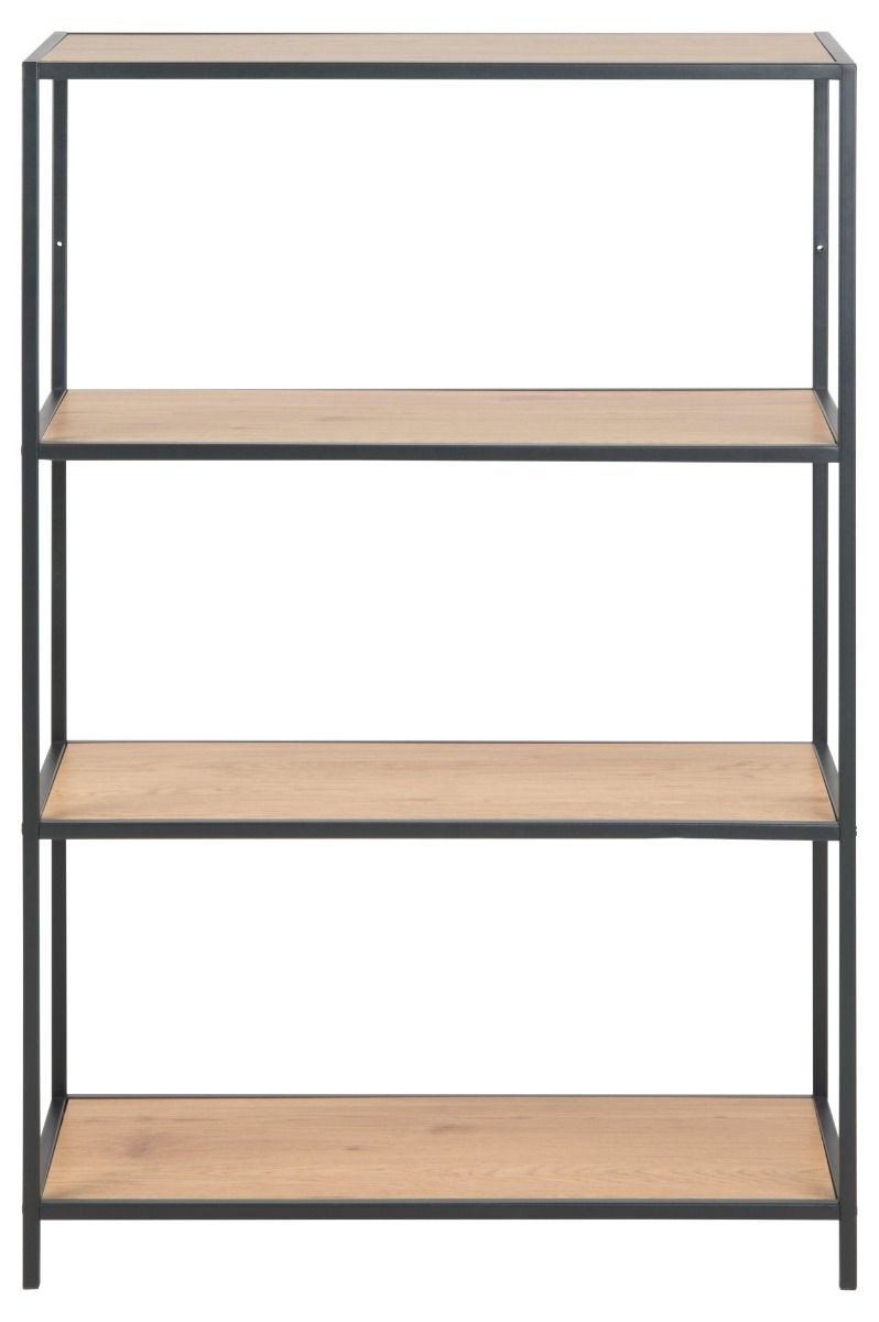 Seaford avohylly 3 suora tammi-musta 77x35x114 cm