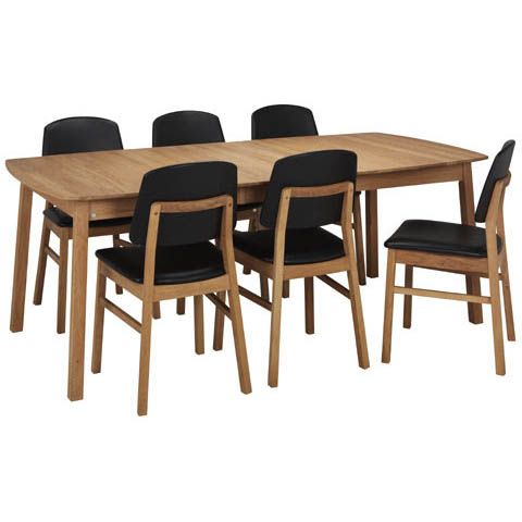 Hans K Verona-ellipsi ruokapöytä 160cm, tammi