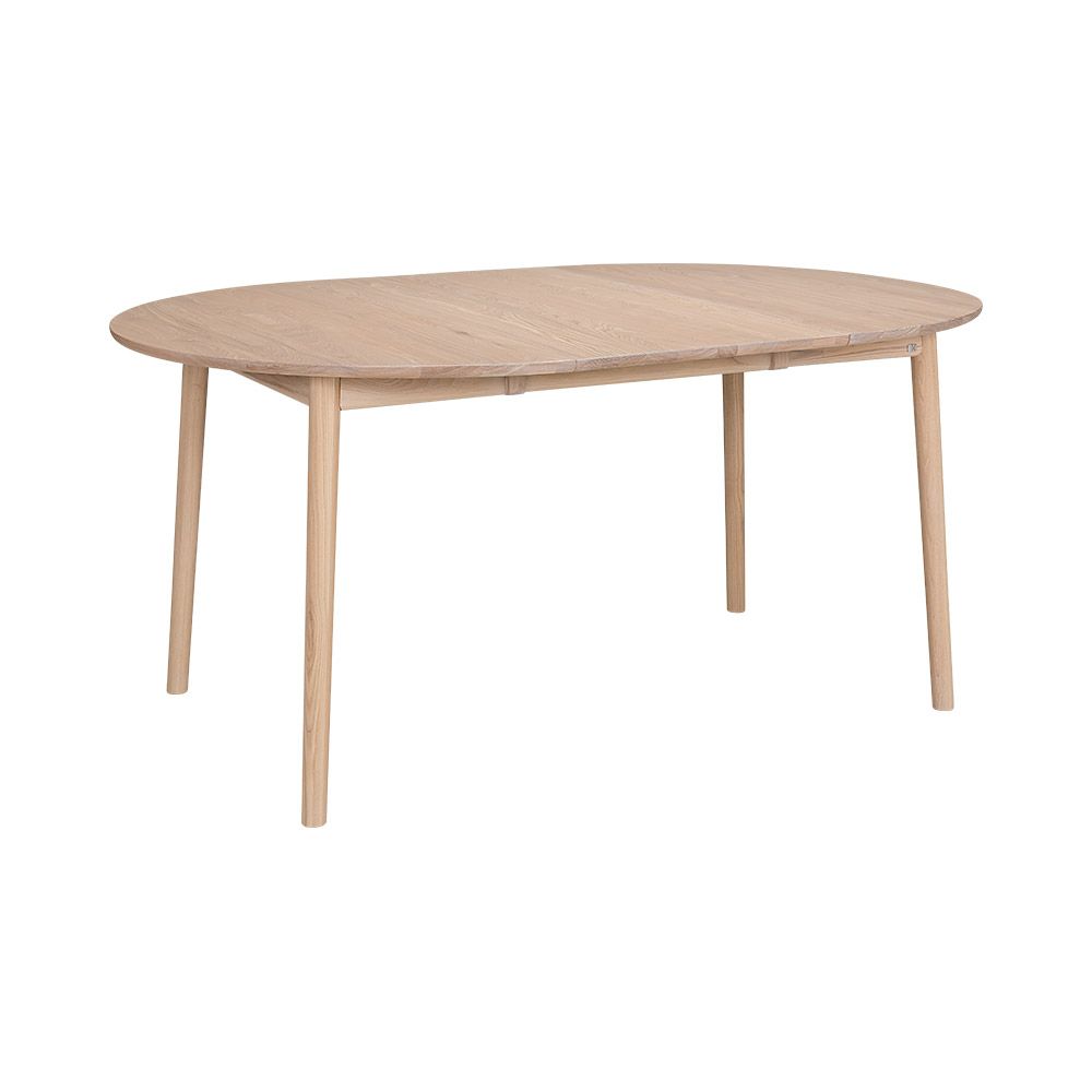 Hans K ZigZag Ruokapöytä pyöreä 110cm, valkolakattu