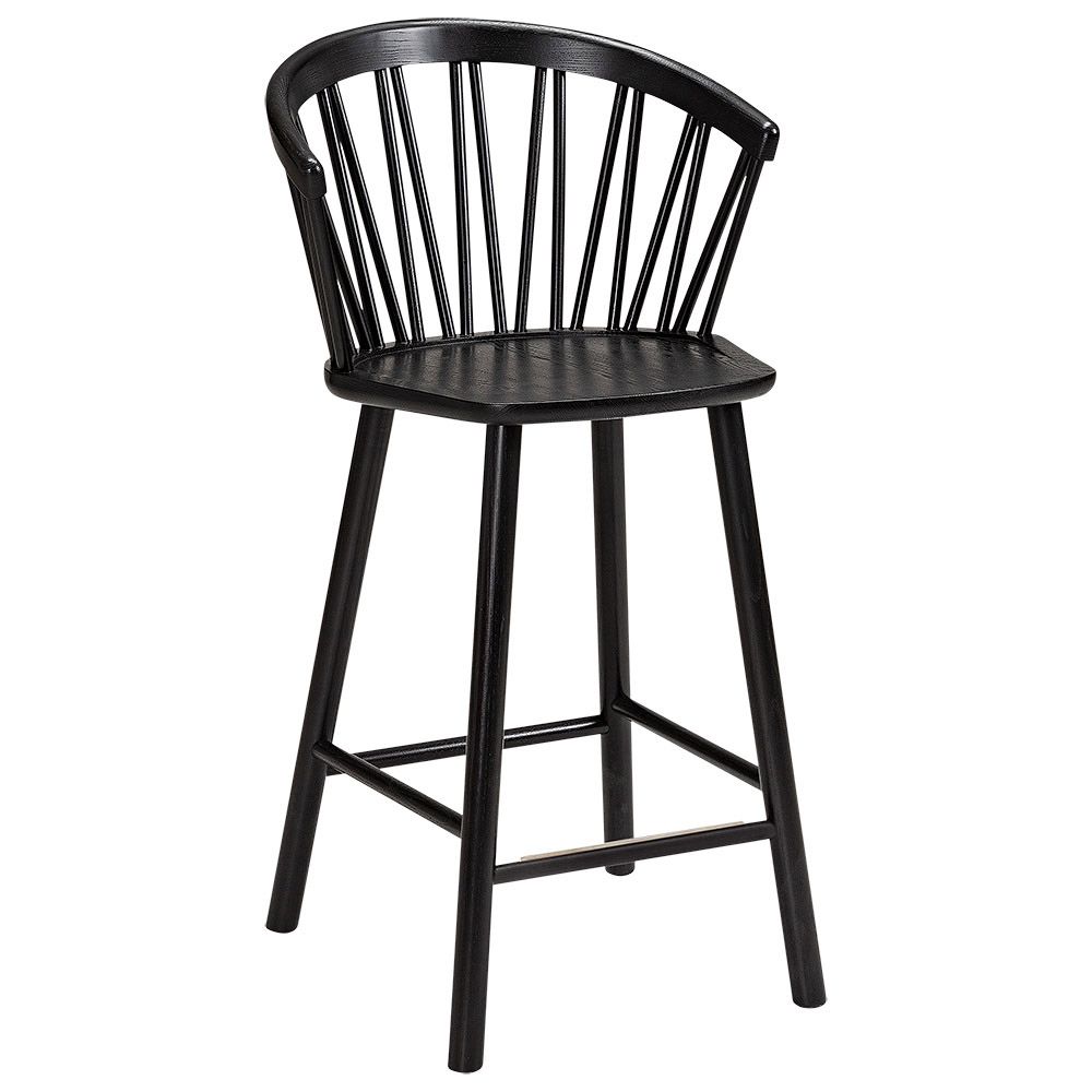 Hans K ZigZag baari nojatuoli 63cm, musta