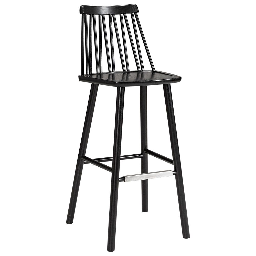 Hans K ZigZag baarituoli 78cm, musta