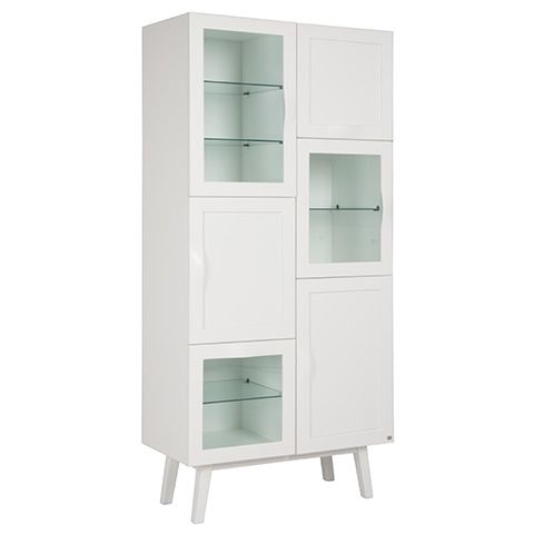 Hans K Rainbow vitriini, valkoinen