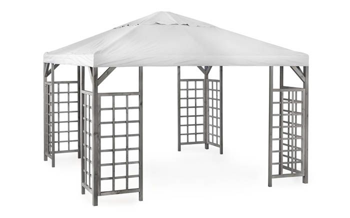 Hov paviljongin varakatto, eri värejä ja kokoja