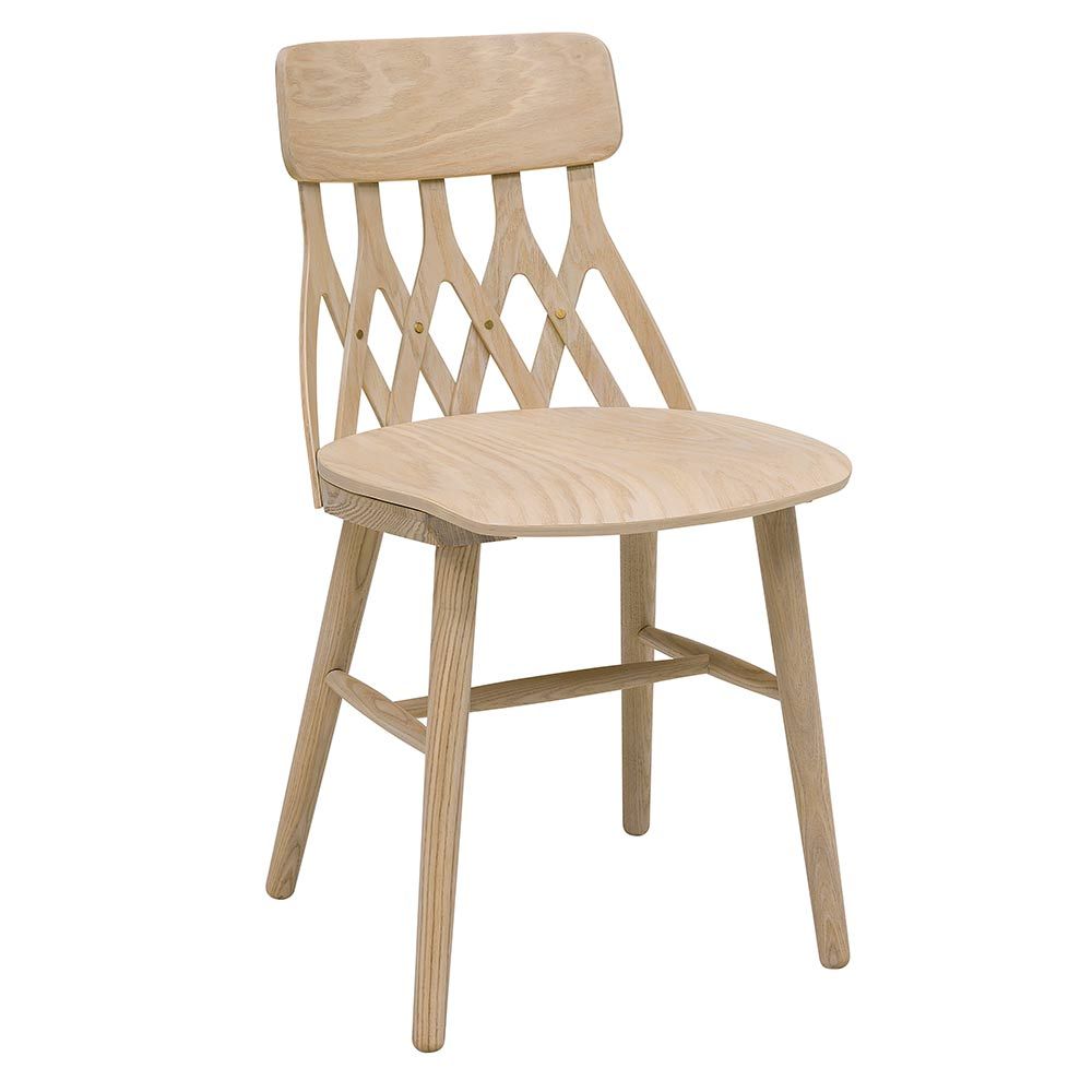 Hans K Y5-ruokatuoli, valkolakattu