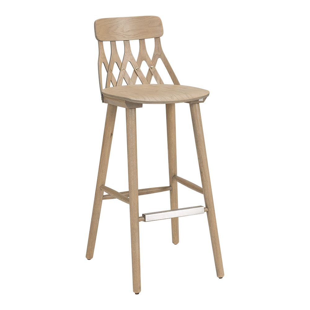 Hans K Y5-baarituoli, 74cm valkolakattu