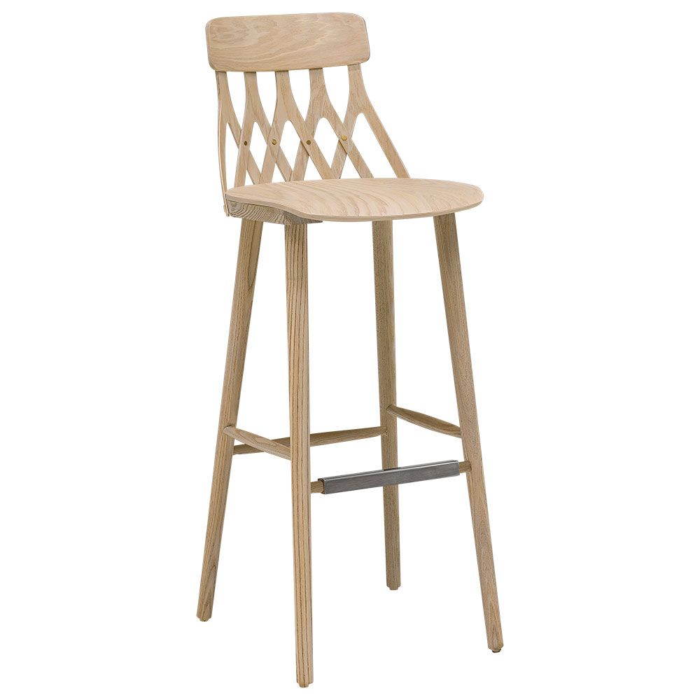 Hans K Y5-baarituoli, 78cm valkolakattu