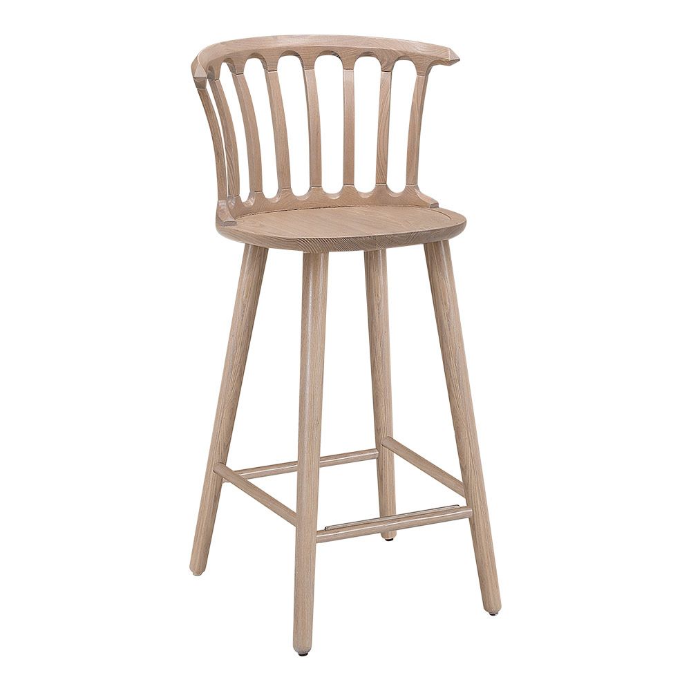 Hans K San Marco baarituoli, valkolakattu