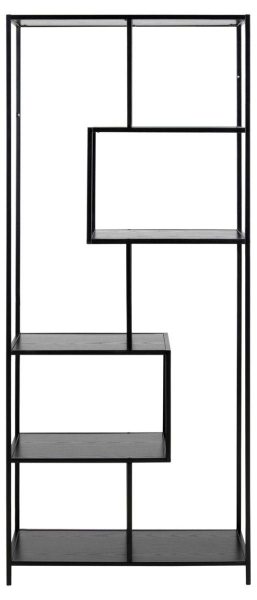 Seaford avohylly 5 musta 77x35x185 cm