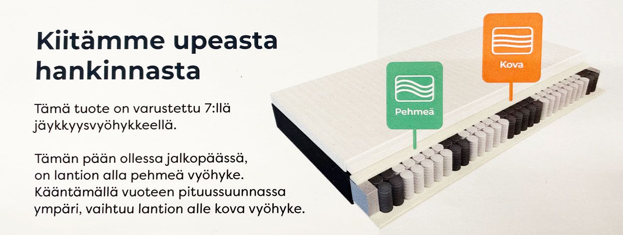 Scandic Pegasus mittatilaus runkosänky