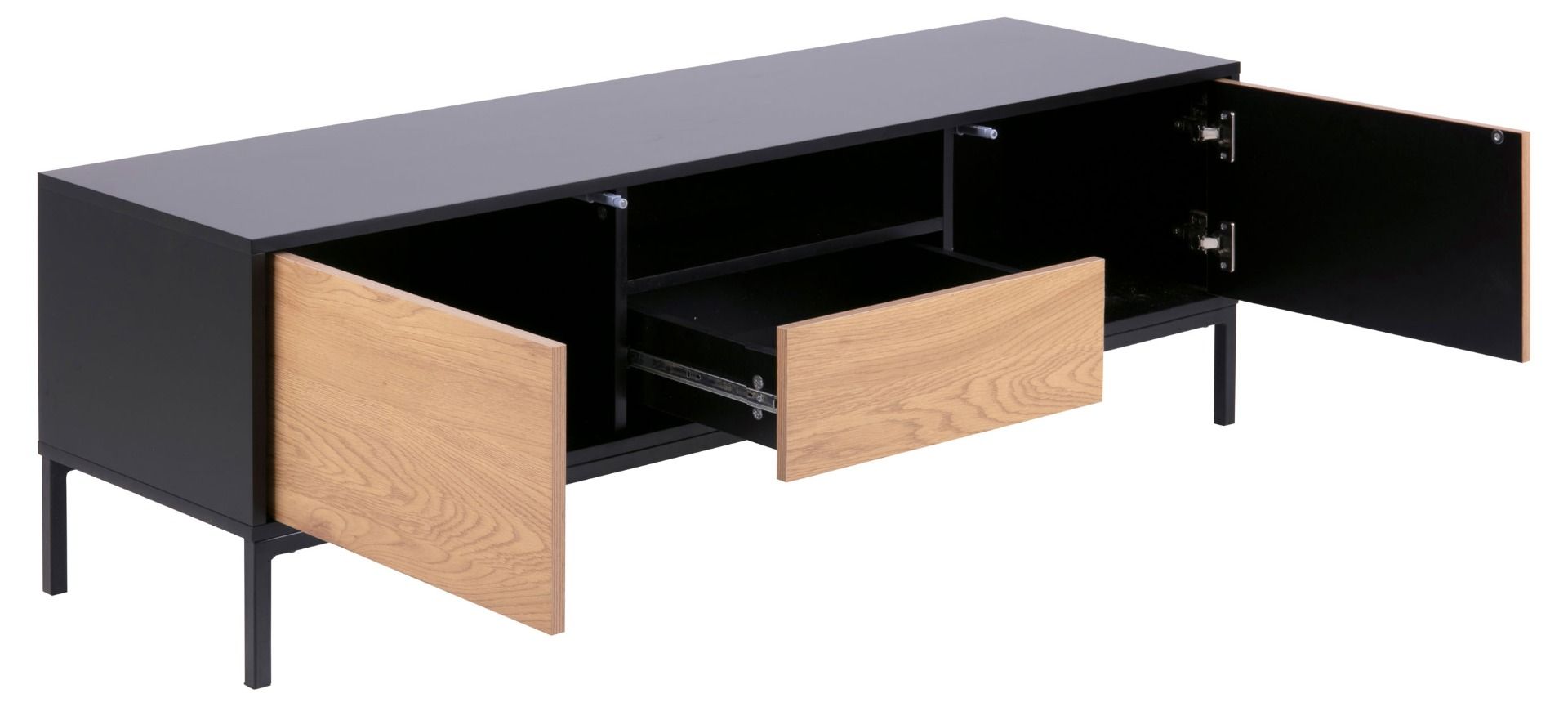 Seaford TV-taso 1 musta 140 cm